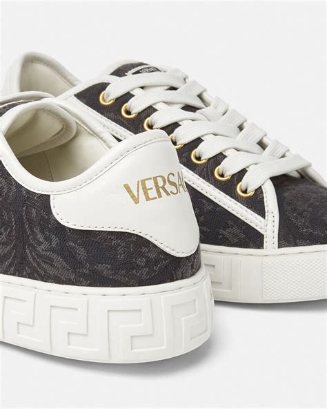 men's versace high top sneakers|barocco high top greca sneakers.